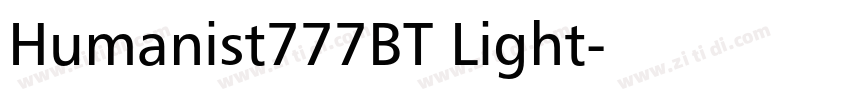 Humanist777BT Light字体转换